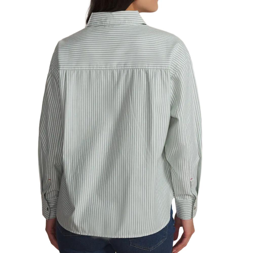 Camisa a rayas verde para mujer TBS Oxygene ver 2