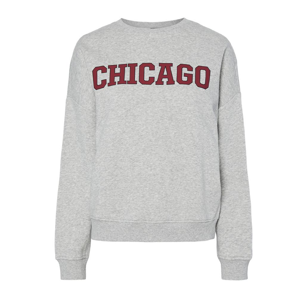 Sweat Gris Femme Pieces Sasie pas cher