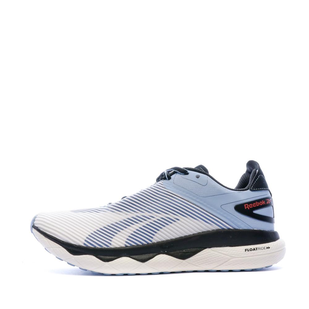 Baskets blanches/bleues femme Reebok Floatride Run Panthea pas cher