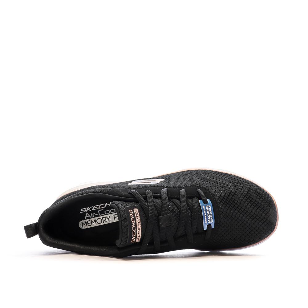 Chaussures de Sport Noir/Or-Rose Femme Skechers Flex Appeal vue 4