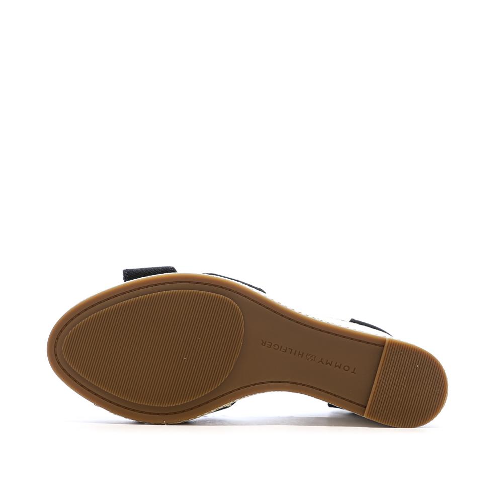 Sandales Noires Femme Tommy Hilfiger Flag vue 5