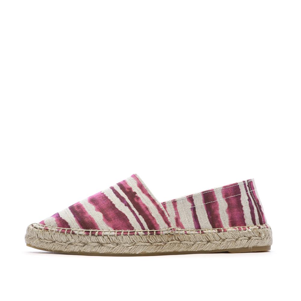 Espadrilles Beige/Violettes Femme Pare Gabia Aduna pas cher