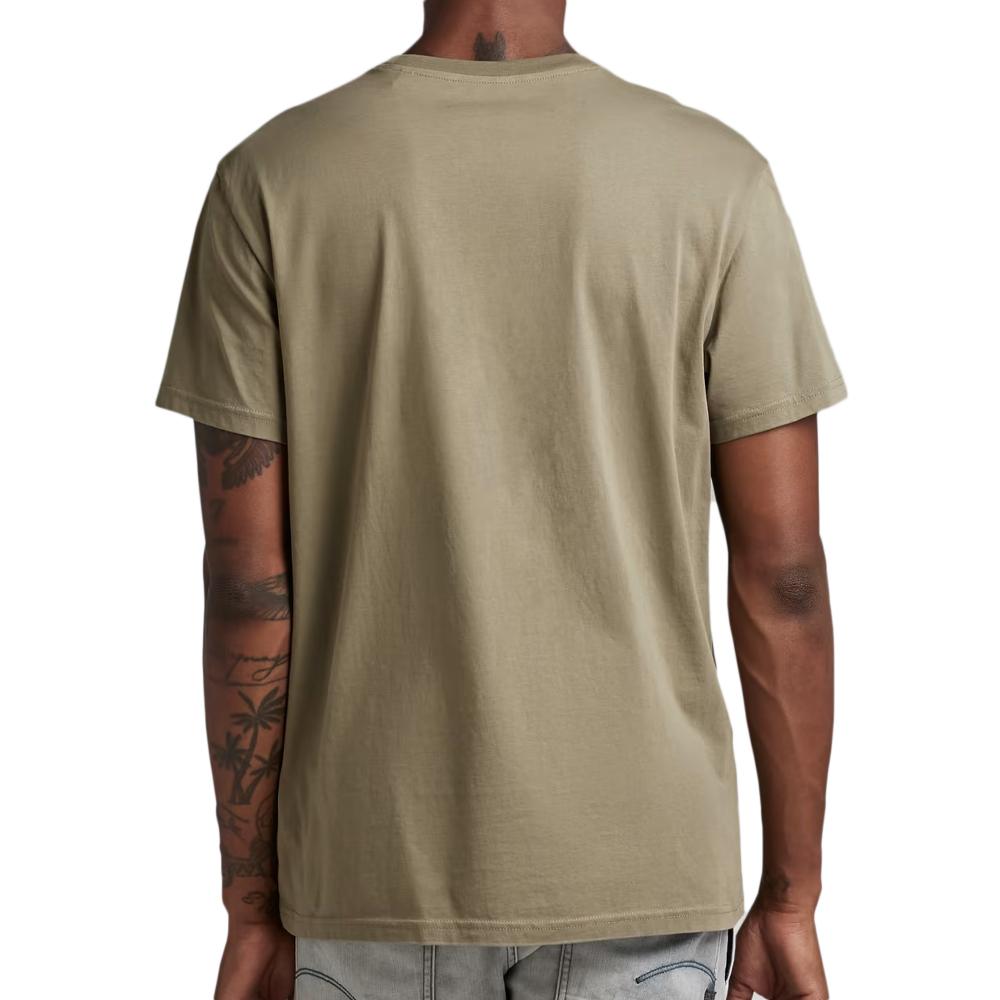 T-shirt Kaki Homme G-Star Raw D22776 vue 2