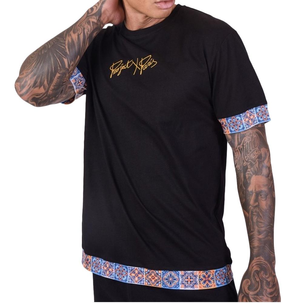 T-shirt Noir Homme Project X Paris Azulejos pas cher