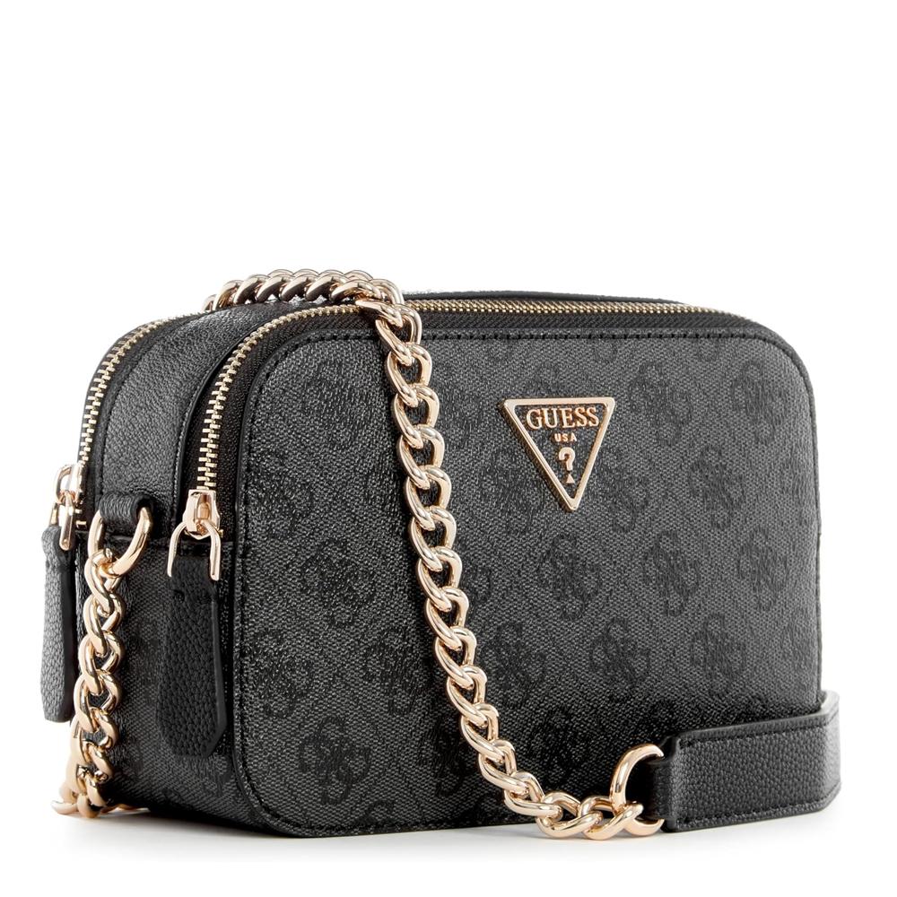 Sac à Bandoulière Noir Femme Guess Noelle vue 2