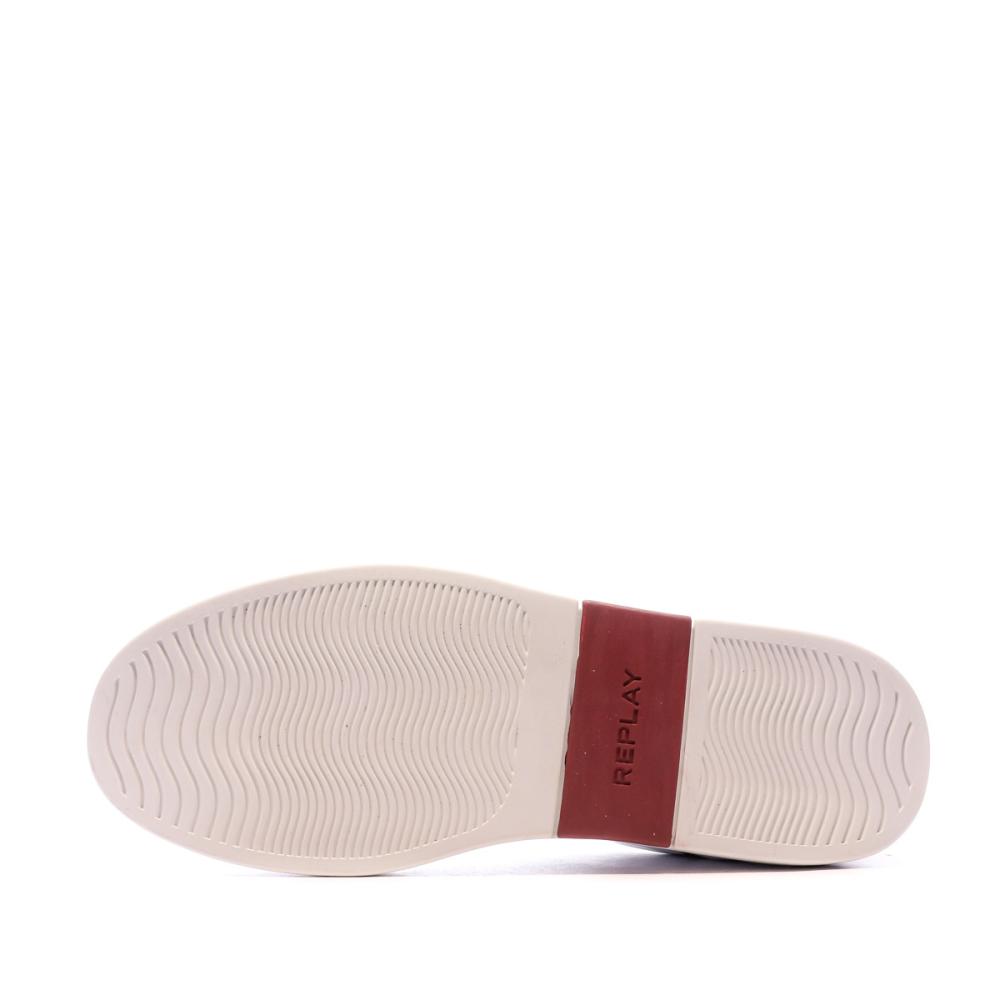 Baskets Blanches/Rouge Homme Replay Polaris vue 5
