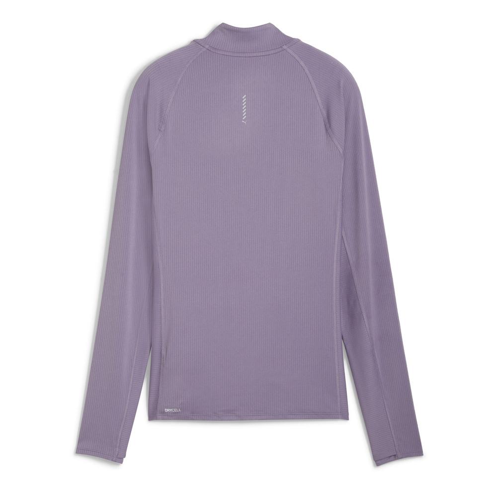 Sweat Zippé Violet Femme Puma Run For Her Ribbed vue 2