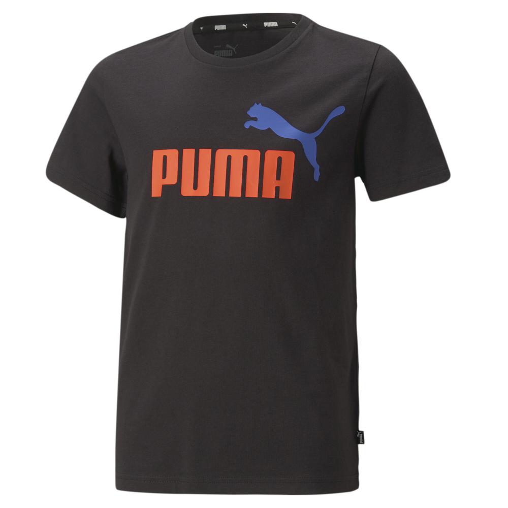 T-Shirt Noir Garçon Puma Essentials Logo 66 pas cher