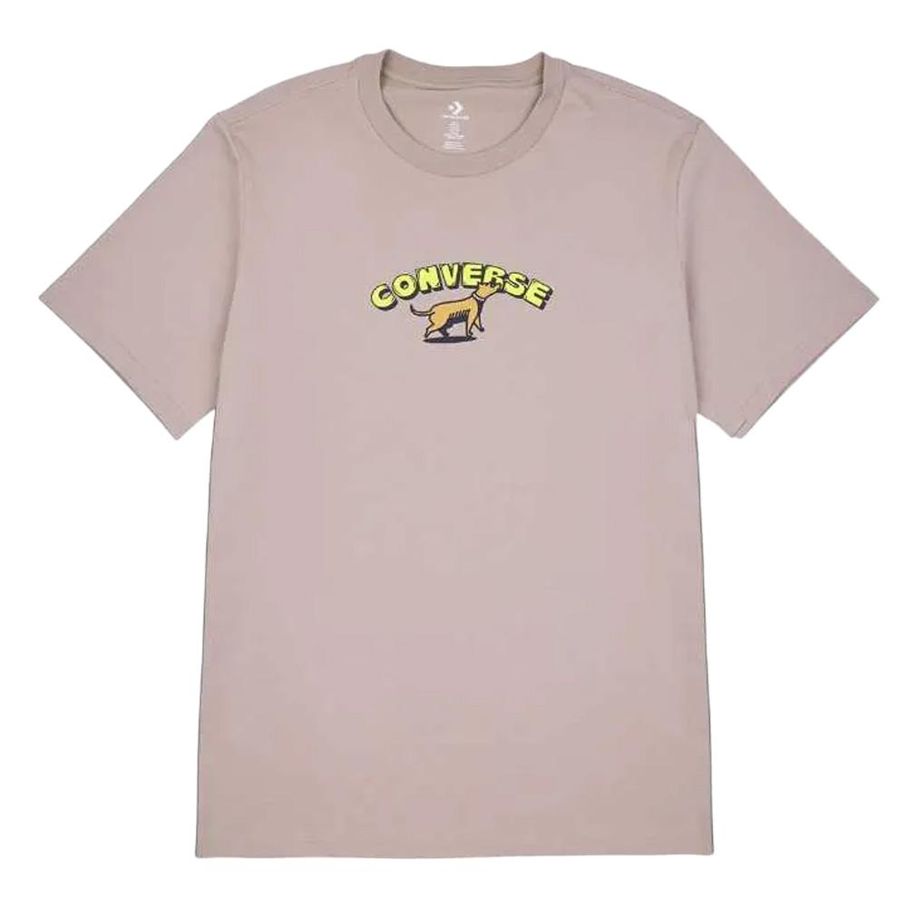 T-shirt Taupe Homme Converse Recreation pas cher