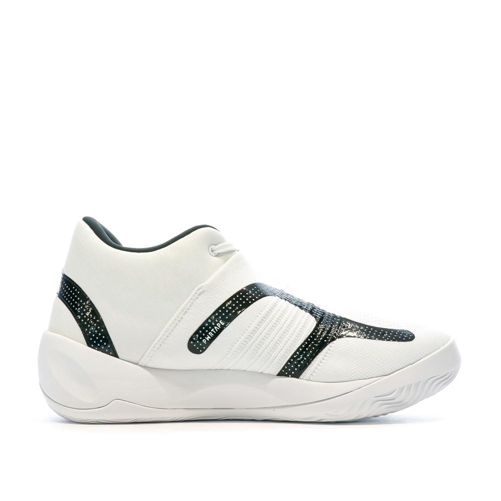 Chaussures de Basket Blanches/Noires Homme Puma Rise Nitro vue 2