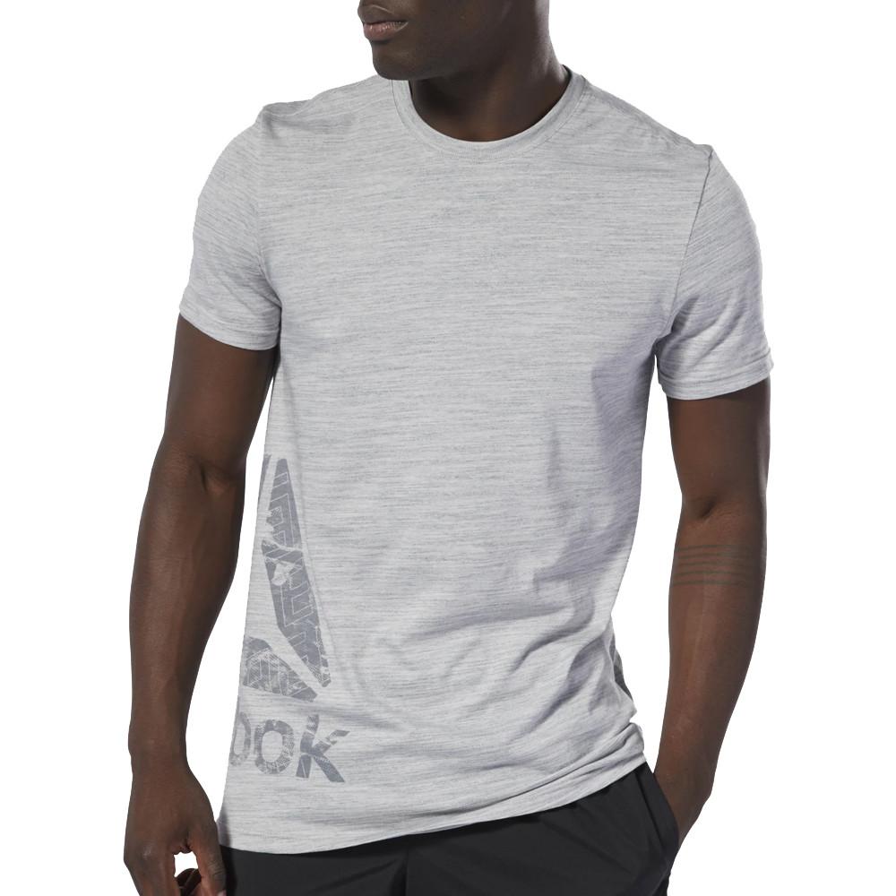 T-Shirt gris homme Reebok Marble Group pas cher