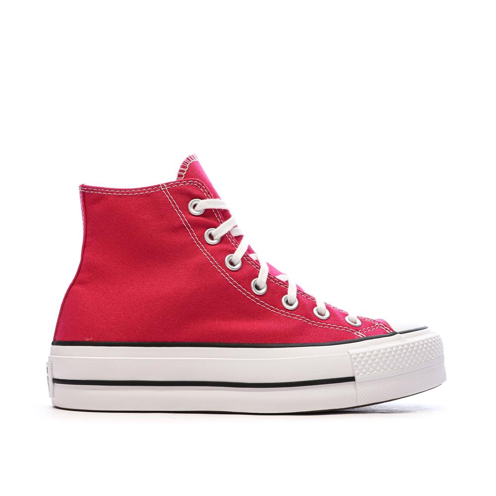 Baskets Roses Femme Converse Chuck Taylor All Star Lifts vue 2