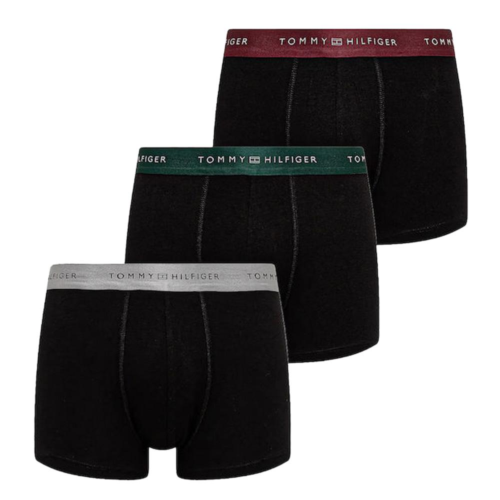 Lot de 3 Boxers Noir Homme Tommy Hilfiger Metallics pas cher