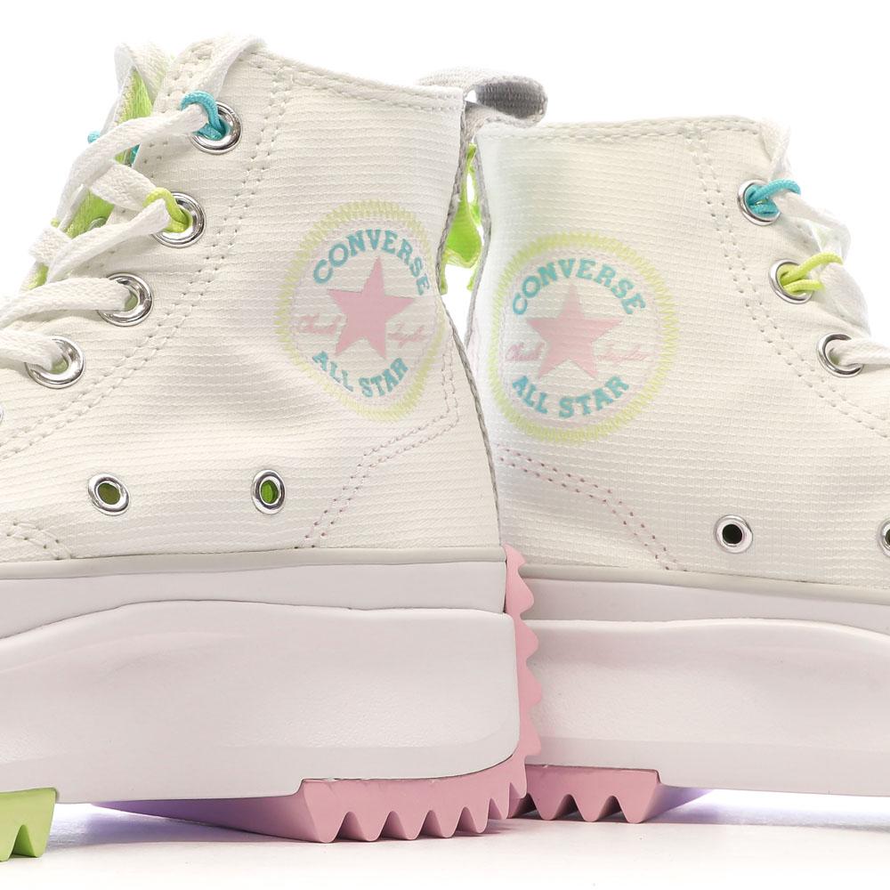 Baskets Blanches/Roses/Bleu Femme Converse Run Star Hike vue 7