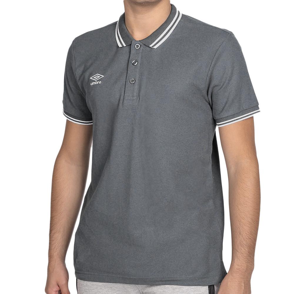 Polo Gris/Blanc Homme Umbro Bas Net pas cher