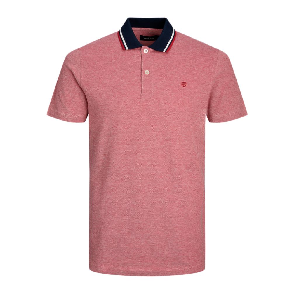 Polo Rouge Homme Jack & Jones Paulos Play pas cher