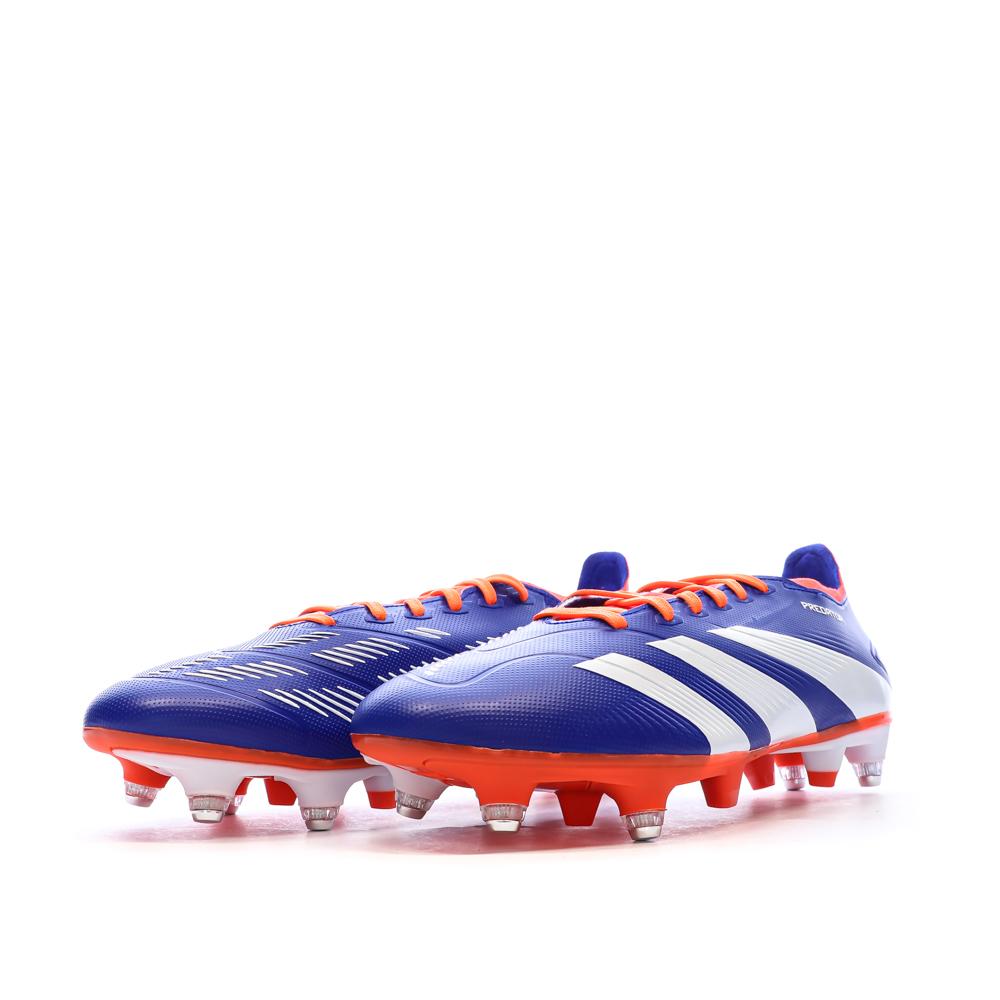 Chaussures de Foot Bleu Homme Adidas Predator League SG vue 6