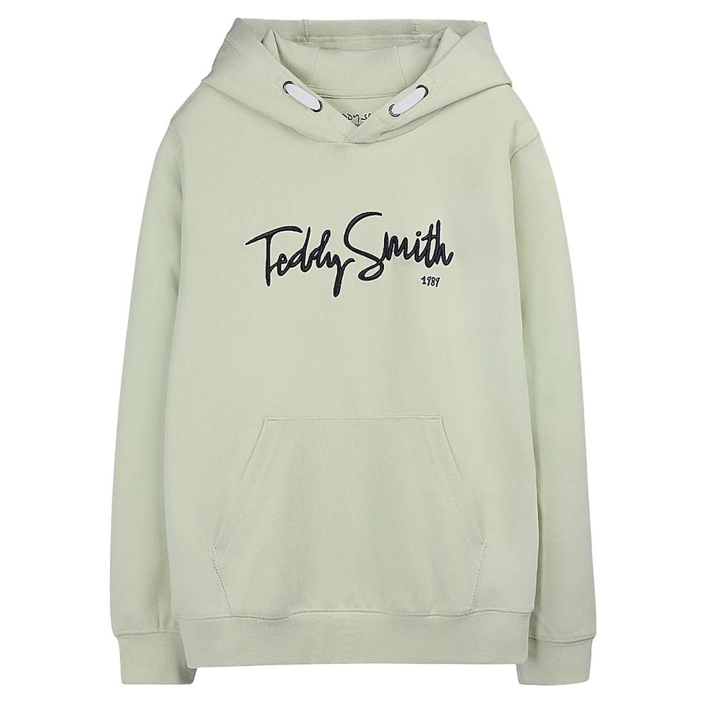 Sweat à Capuche Vert Clair Garçon Teddy Smith Evry1 pas cher