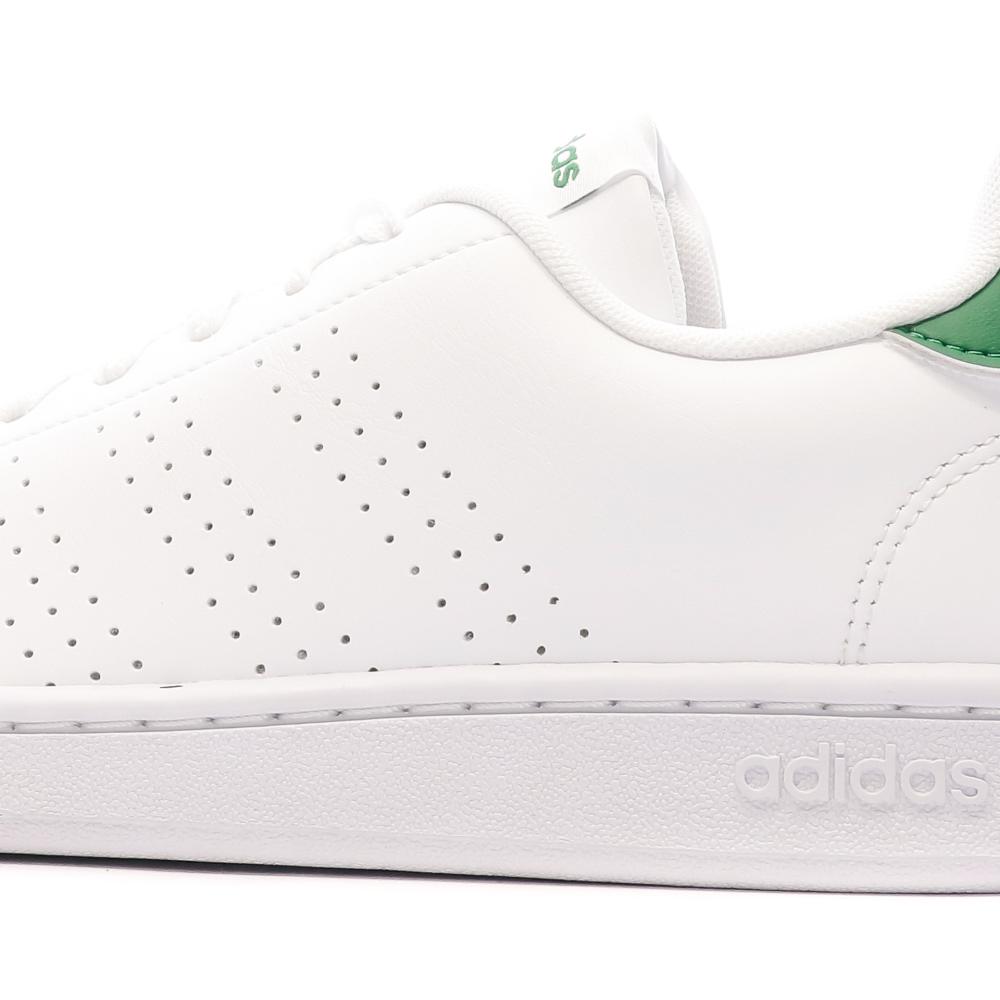 Baskets Blanches/Vert Homme Adidas Advantage vue 7