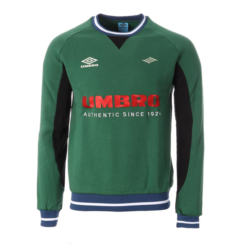 Sweat Vintage Vert Homme Umbro Lif Crewneck pas cher