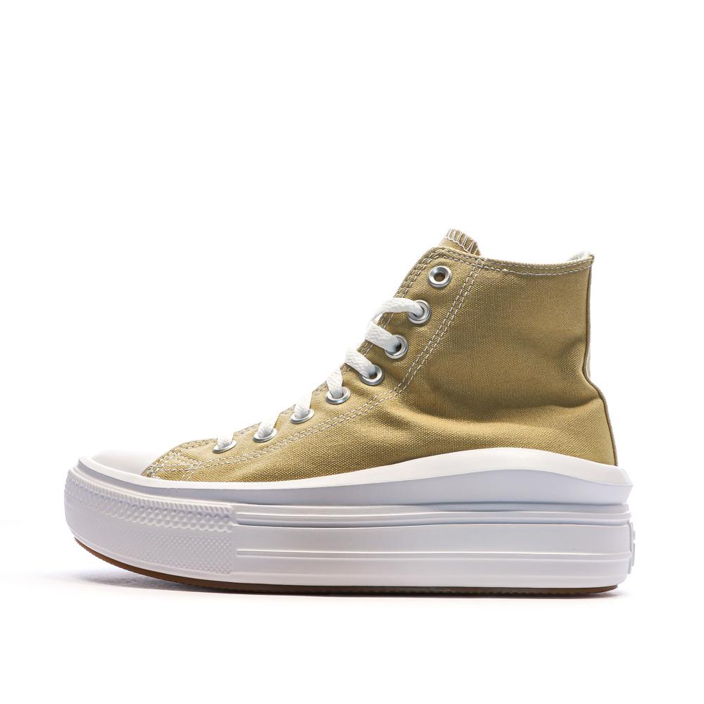 Baskets Moutarde Femme Converse Seasonal vue 2