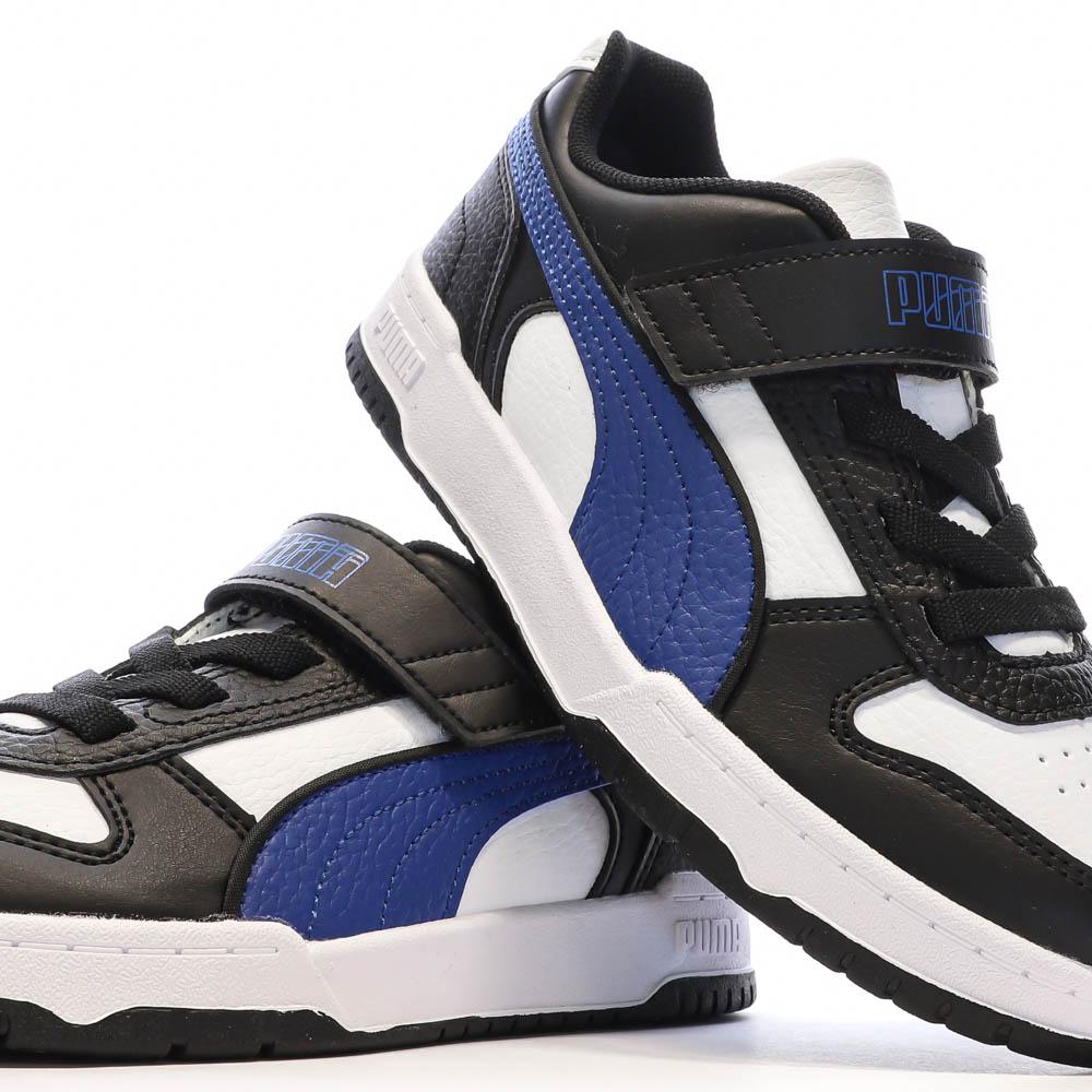 Baskets Noires/Bleu/Blanches Garçon Puma Rbd Game Low vue 7