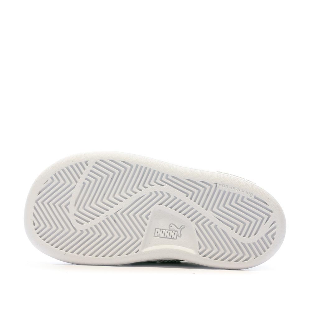Baskets Grises argentées fille Puma Smash v2 Glitz vue 5