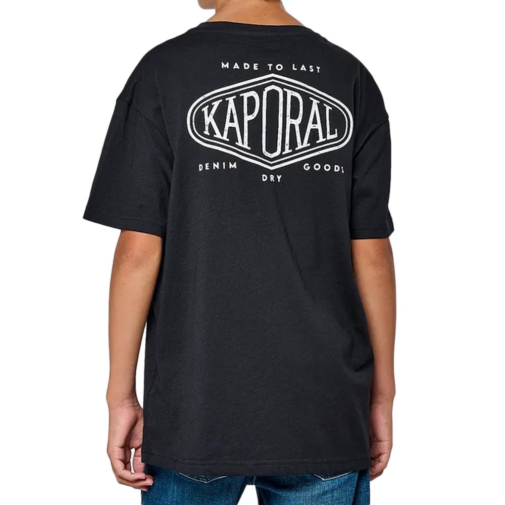 T-shirt Noir Garçon Kaporal MERCY vue 2