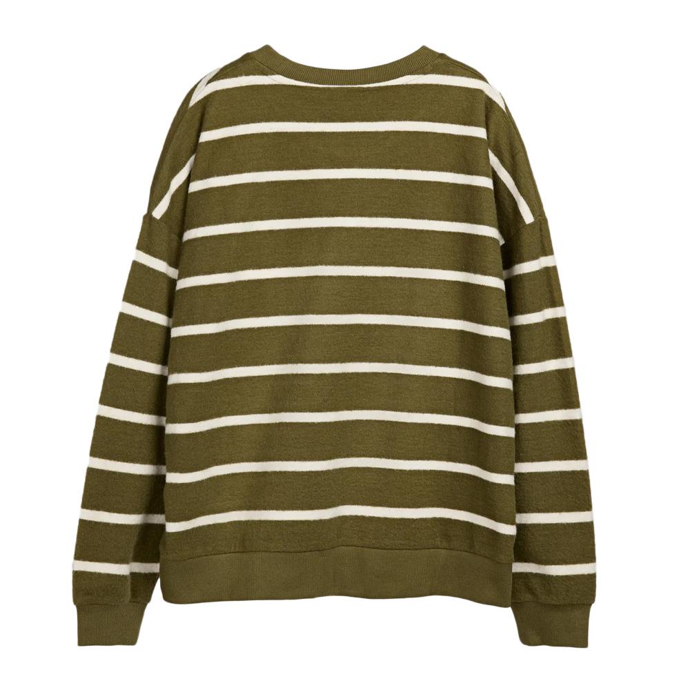 Sweat Kaki/Blanc Femme Teddy Smith Andy vue 2