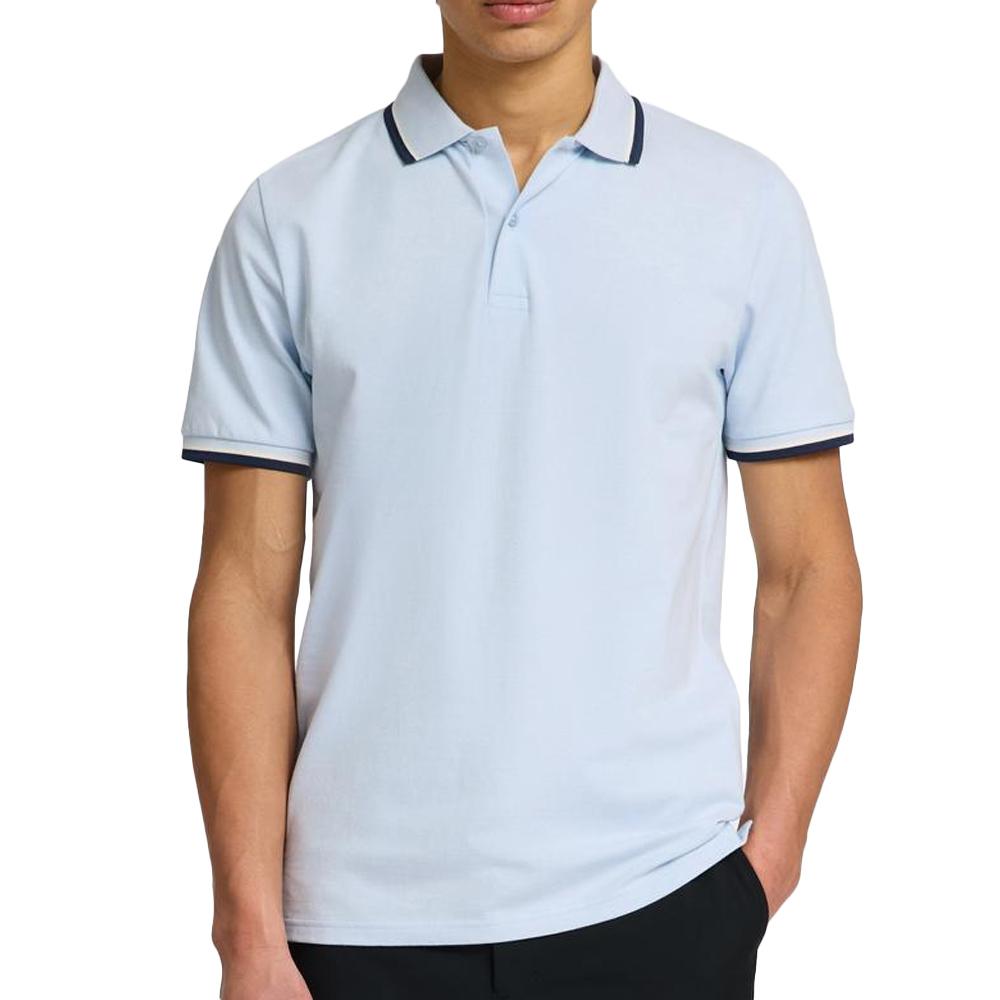 Polo Slim Bleu Homme Selected Atlas Sport pas cher