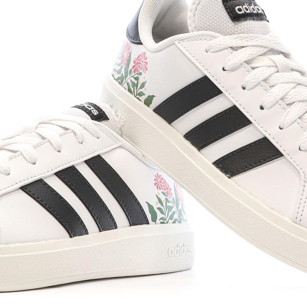 Baskets Blanches/Rouges Femme Adidas Grand Court Base 2.0 vue 7