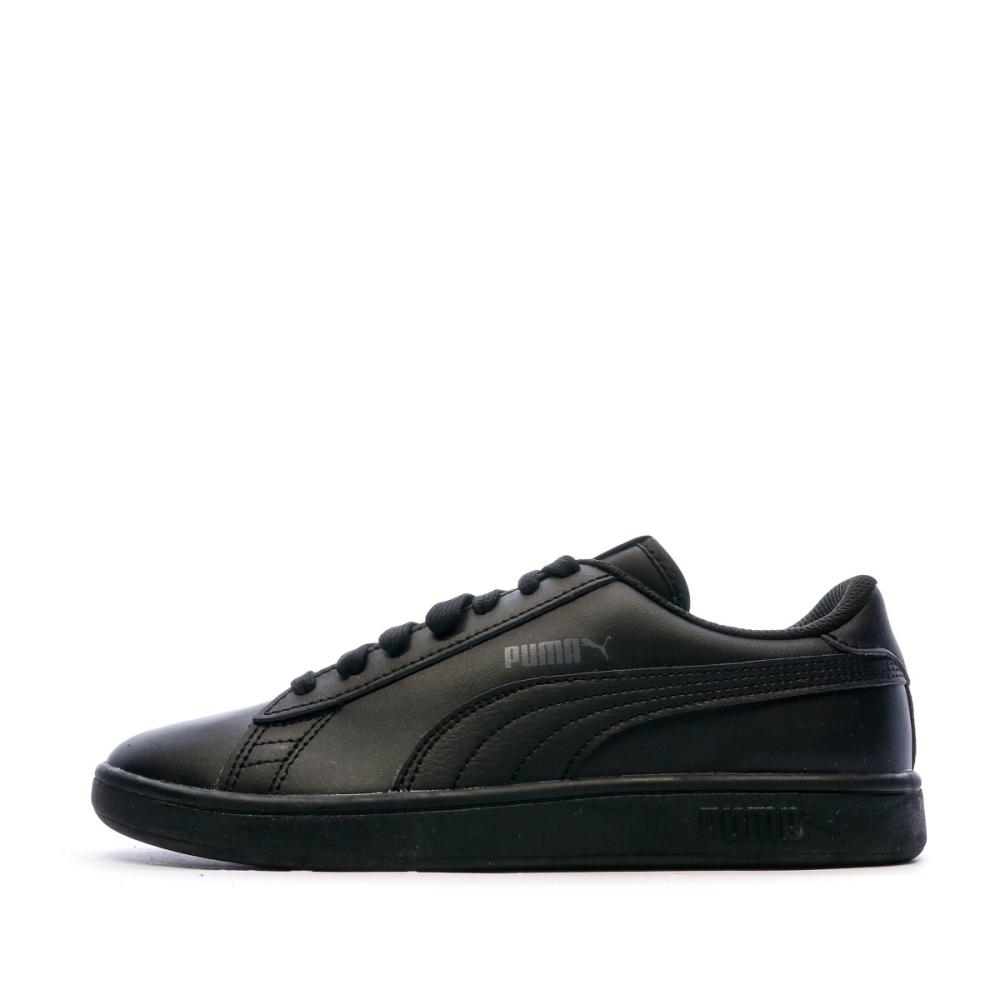 Baskets Noires Garçon PUMA SMASH V2 L pas cher