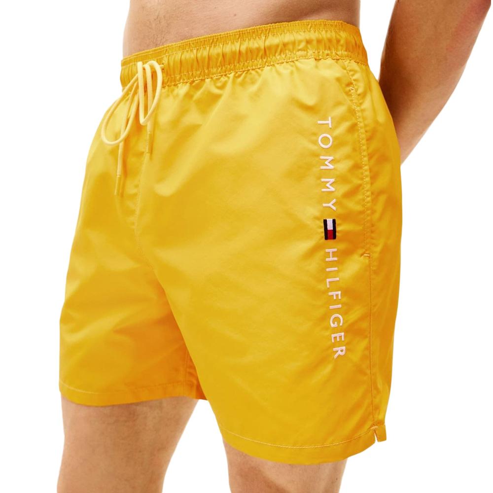Short de Bain Jaune Homme Tommy Hilfiger Medium Drawstring pas cher