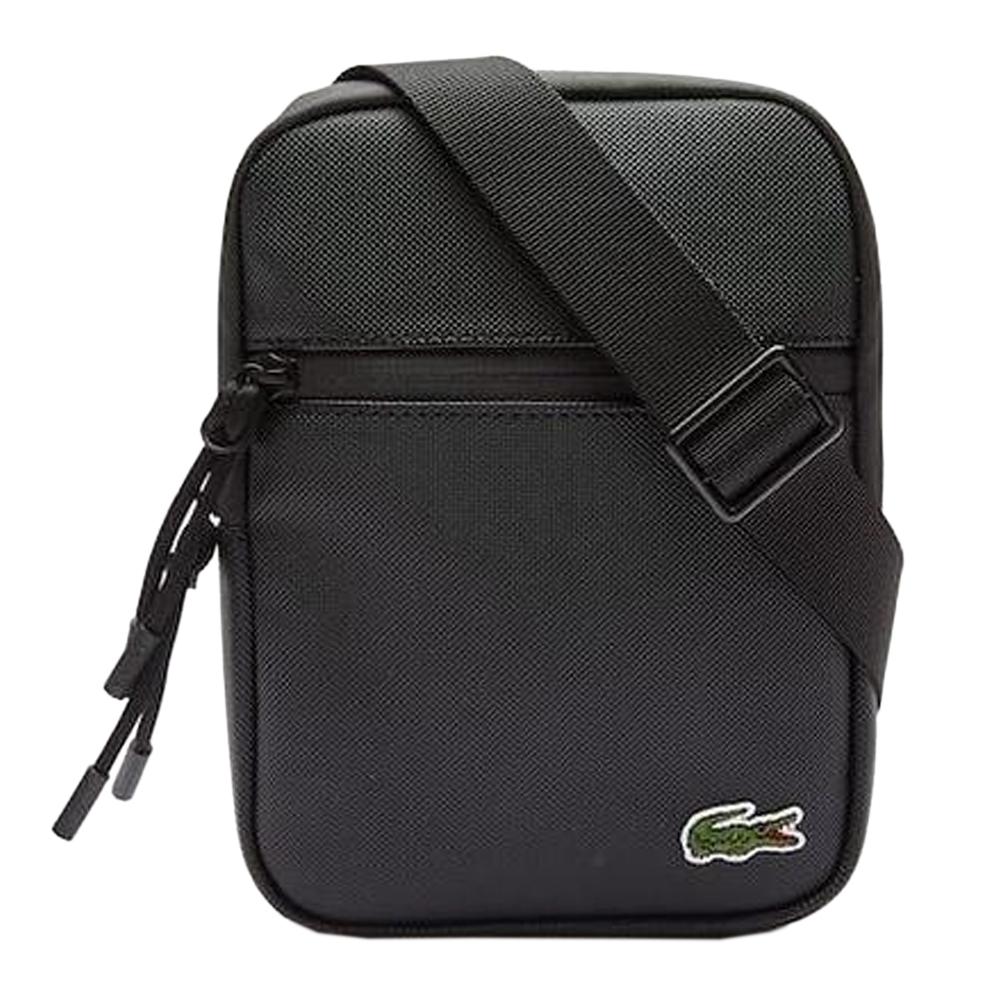 Sacoche Noire Homme Lacoste Crossover pas cher