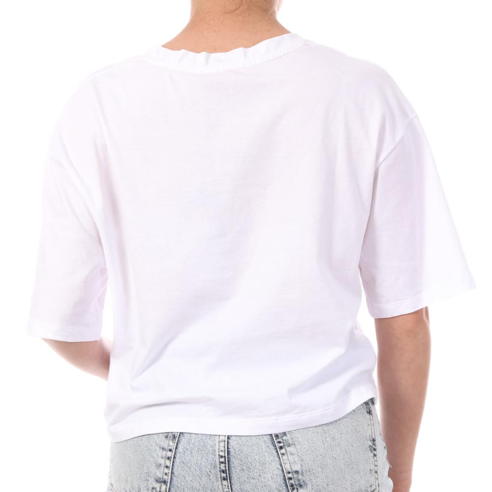 T-shirt Blanc/Rose Crop Femme Supreme Grip Ranaka vue 2
