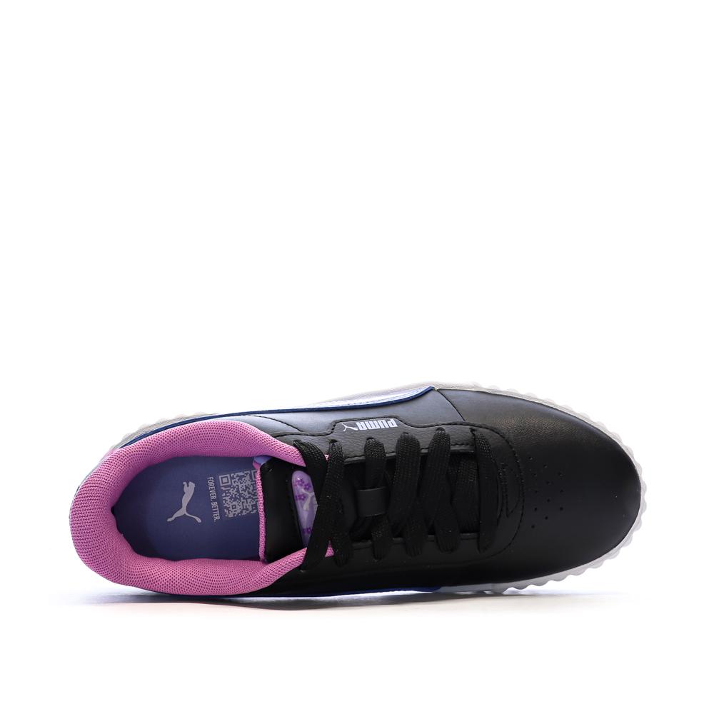 Baskets Noires/Mauve Fille Puma Carina 3.0 Jelly vue 4