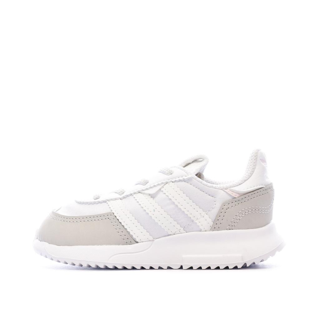 Baskets Blanches Fille Adidas Retropy pas cher
