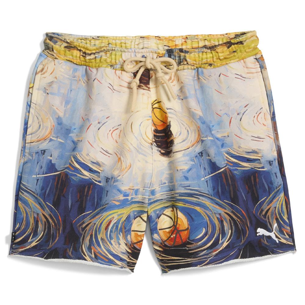 Short Bleu/Jaune Homme Puma Dylan pas cher