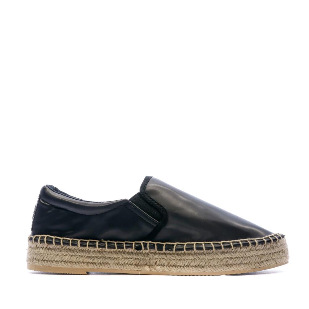 Espadrille Noir Femme Replay Queen slip vue 2