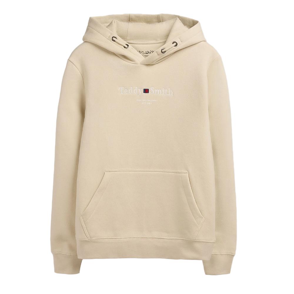 Sweat Beige Garçon Teddy Smith Hoody pas cher