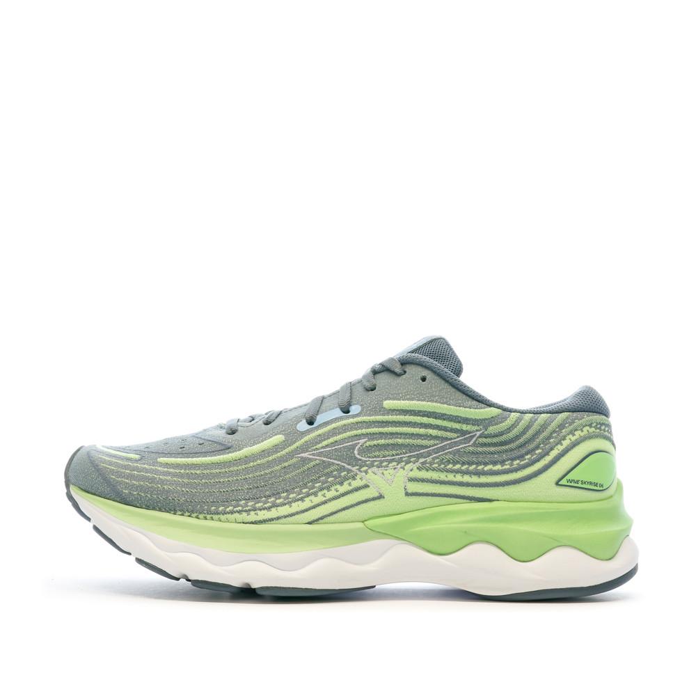 Chaussures de Running Vertes Homme Mizuno Wave Skyrise pas cher