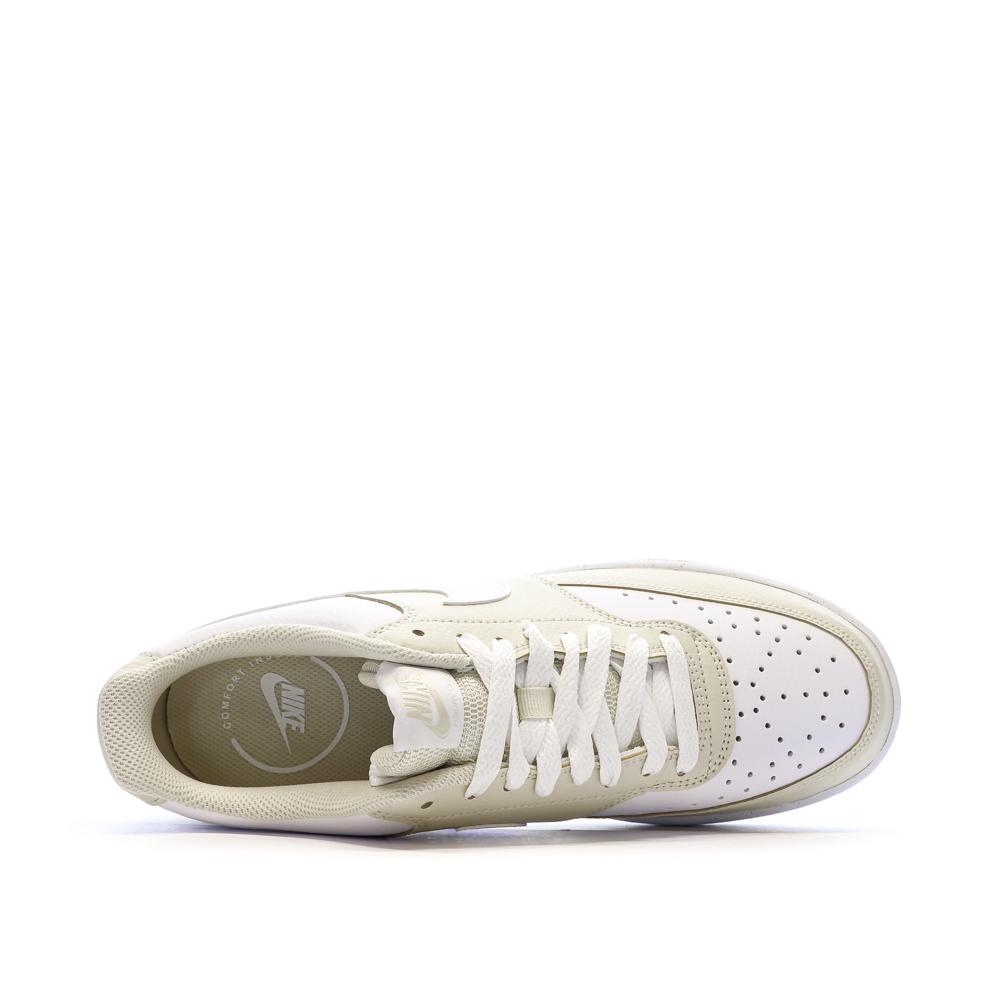 Baskets Beige/Blanches Homme Nike Court Vision Lo vue 4