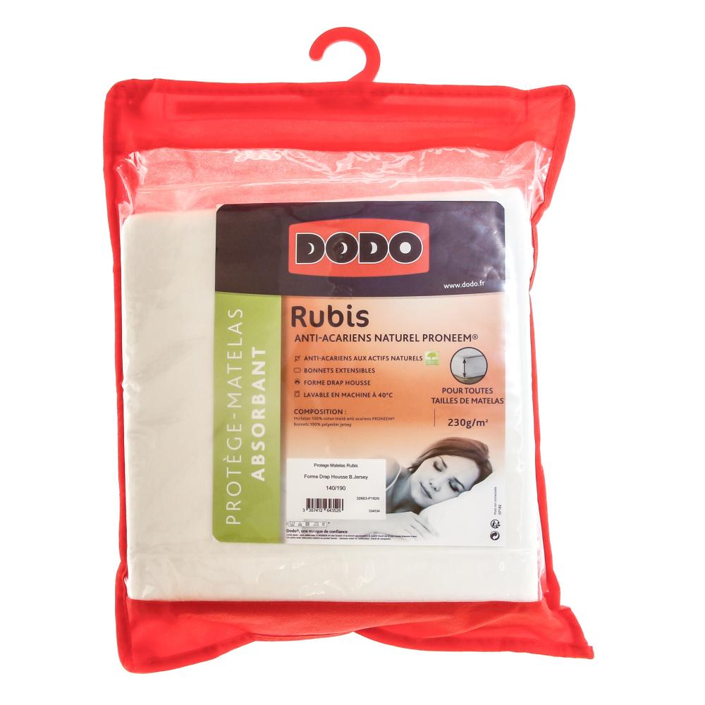 Protège-Matelas Blanc 140x190 Dodo Rubis Absorbant pas cher