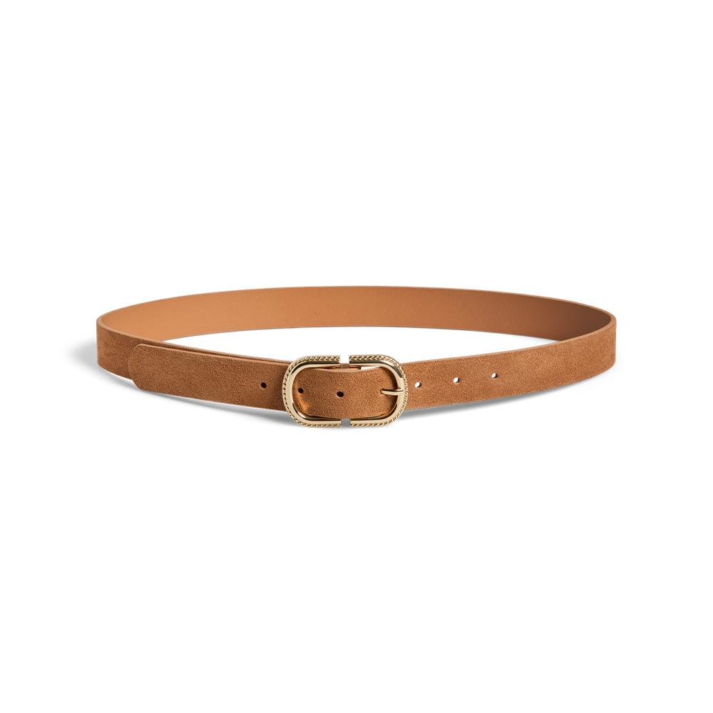 Ceinture Camel Femme Pieces Linda pas cher