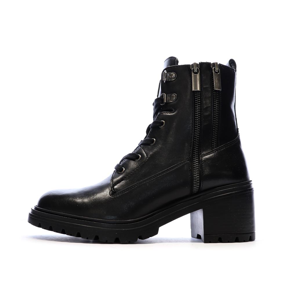 Bottines Noires Femme Geox Damiana pas cher
