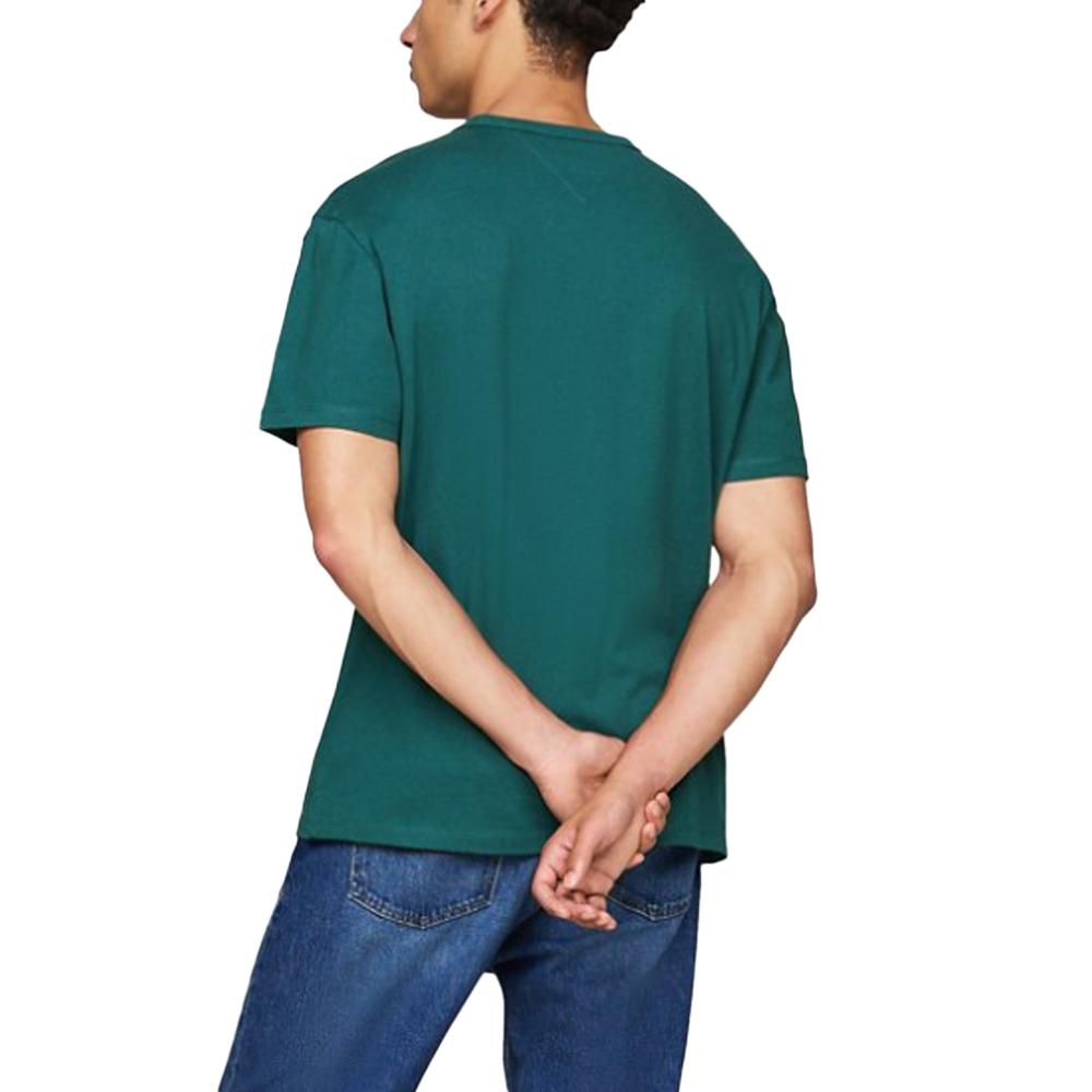 T-shirt Bleu Homme Tommy Hilfiger Badge vue 2