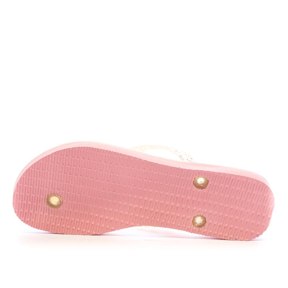 Tongs Rose Femme Havaianas Slim Glitter Flourish vue 2