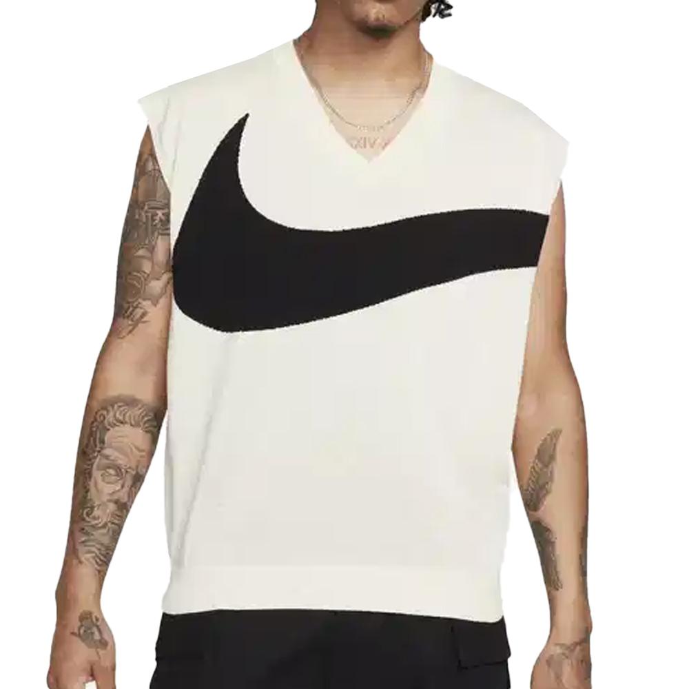 Sweat Noir/Blanc Homme Nike Swoosh pas cher