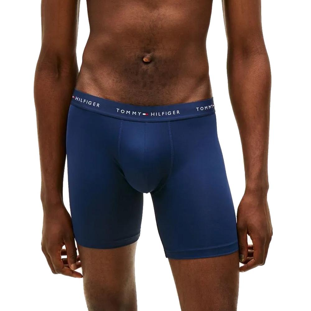 X3 Boxers Bleu/Gris/Marine Homme Tommy Hilfiger Brief vue 2