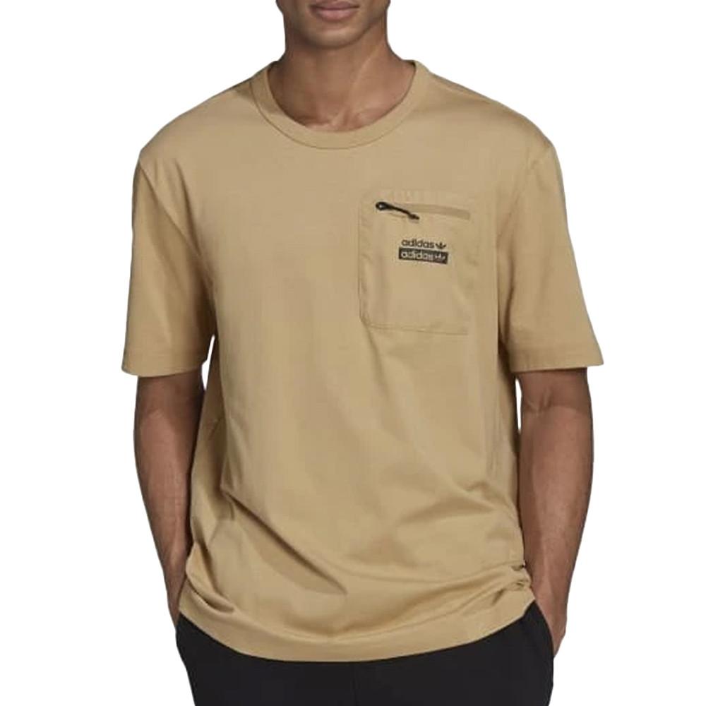 T-shirt Marron Homme Adidas Q4 pas cher